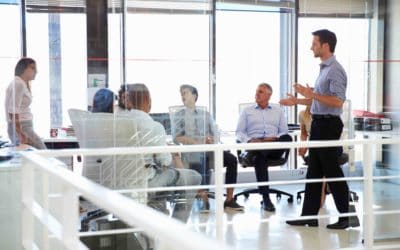 Business meeting in a modern office